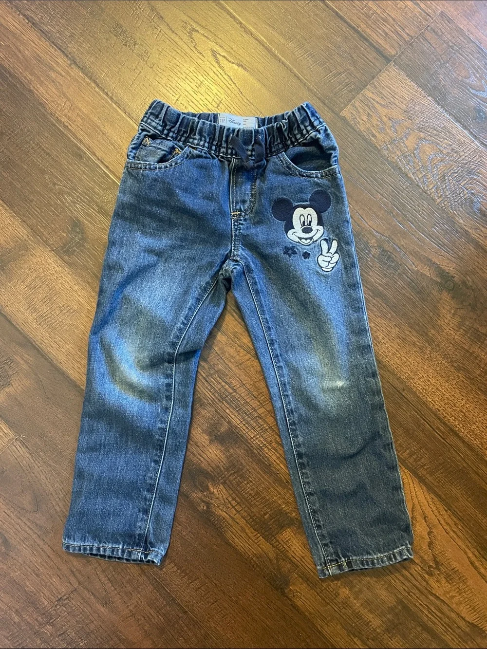 GAP Dark Blue Denim Jeans with Mickey Patch